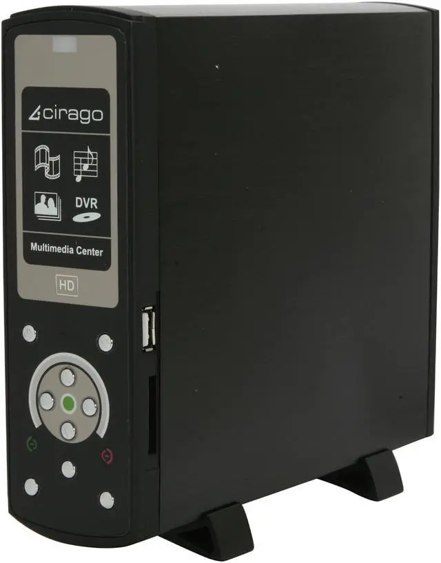 Alt view image 2 of 6 - cirago 1TB USB 2.0 / Ethernet / WiFi USB Dongle 3.5" Media Center USB/Ethernet/AV CMC1100