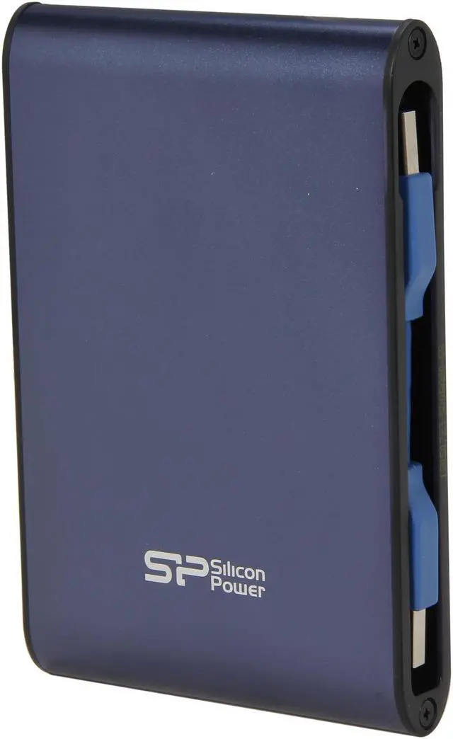 Main image of Silicon Power 500GB Rugged Armor A80 Military Grade Portable Hard Drive USB 3.0 Model SP500GBPHDA80S3B Blue