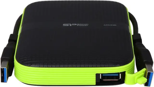 Alt view image 3 of 6 - Silicon Power 1TB Armor A60 Shockproof and Water-Resistant Portable Hard Drive USB 3.0 Model SP010TBPHDA60S3K Black