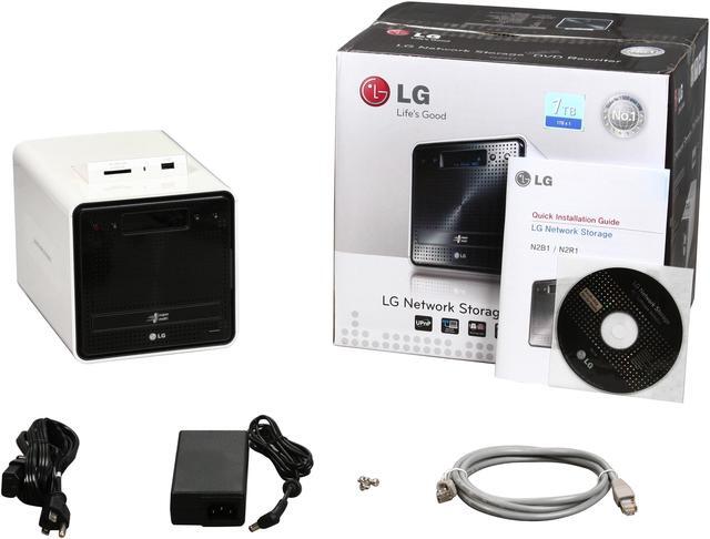 Alt view image 5 of 5 - LG N2R1DD1 1TB x 1 (3.5", 7,200rpm) Super Multi NAS with DVD-RW