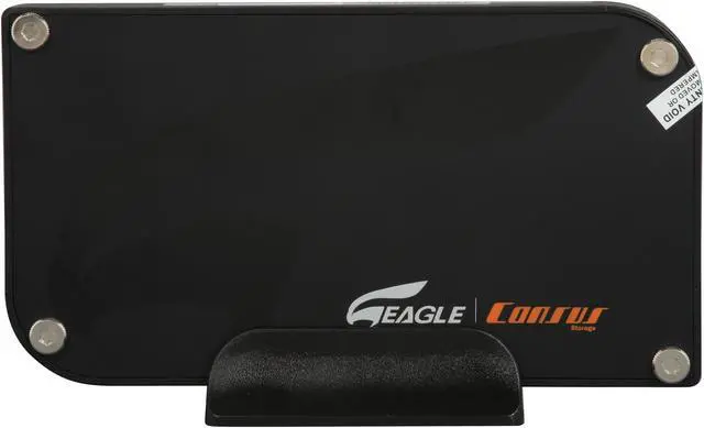 Alt view image 3 of 5 - Eagle Tech 320GB USB 2.0 3.5" External Hard Drive ET-CS320NSU2-BK Black