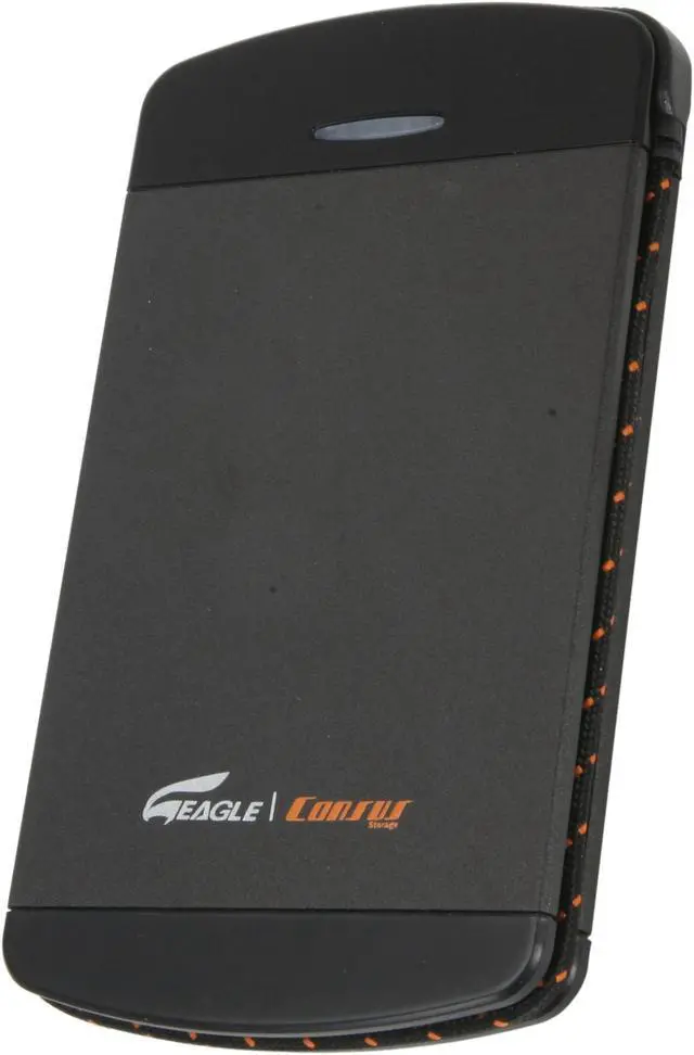 Alt view image 2 of 7 - Eagle Tech 250GB USB 2.0 / eSATA 2.5" External Hard Drive w/ built-in USB cable ET-CS2250PESU2-BK Black