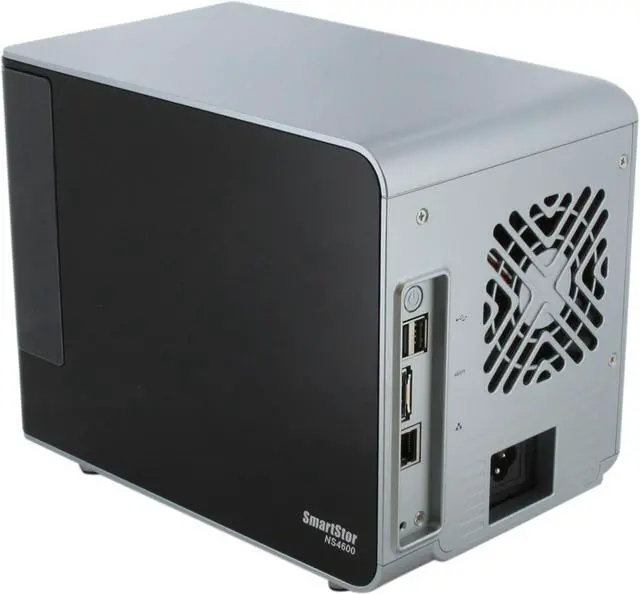 Alt view image 3 of 10 - PROMISE SmartStor NS4600 Network Attached Storage and Digital Media Server