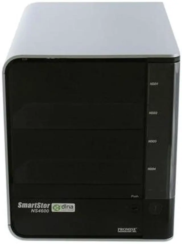 Alt view image 8 of 10 - PROMISE SmartStor NS4600 Network Attached Storage and Digital Media Server