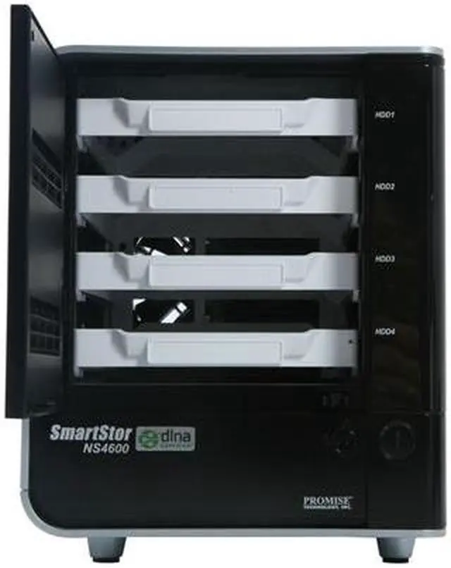 Alt view image 9 of 10 - PROMISE SmartStor NS4600 Network Attached Storage and Digital Media Server