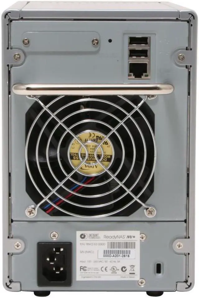 Alt view image 3 of 5 - Infrant ReadyNAS NV+ RNV2-S2-X440, 1.6TB with 4 x 400GB pre-installed HDDs, X-RAID, 256MB memory