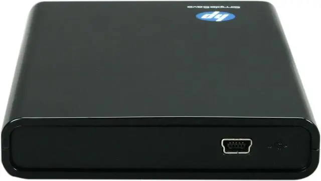 Alt view image 4 of 5 - HP SimpleSave 640GB USB 2.0 2.5" Portable Hard Drive HPBAAC6400ABK-NHSN Glossy Black
