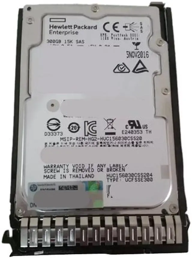 Main image of HP 759546-001-R 300GB 15000 RPM SAS 12Gb/s 2.5" Internal Notebook Hard Drive