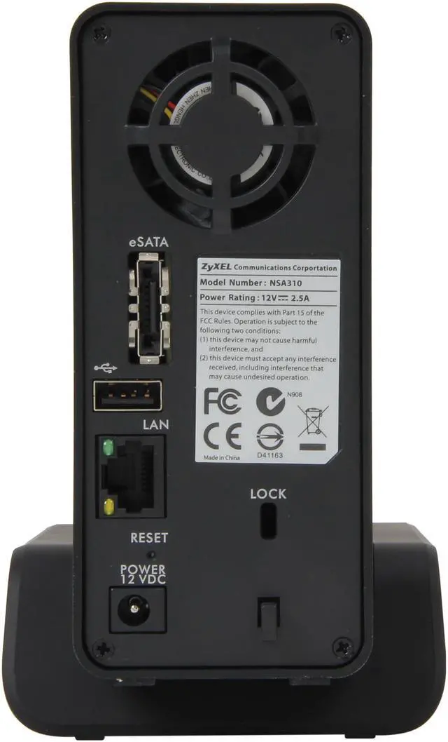 Alt view image 5 of 6 - ZyXEL NSA310 Diskless System 1-Bay Media Server