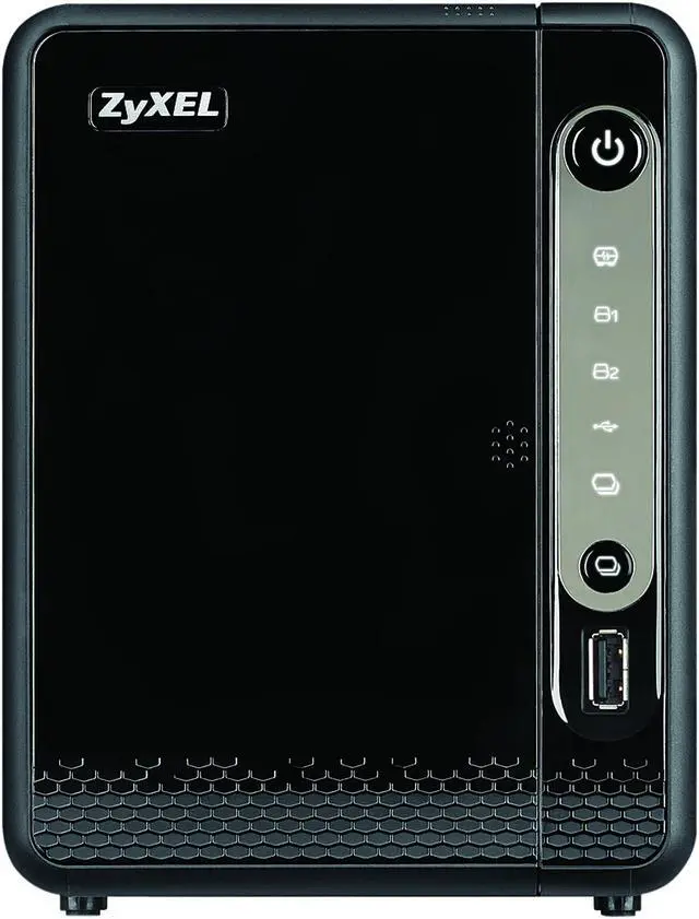 Alt view image 2 of 5 - ZyXEL NAS326 Diskless System 2 Bay NAS Personal Cloud Server DLNA Diskless
