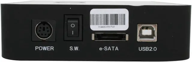 Alt view image 5 of 7 - VOX 250GB 7200 RPM 3.5" USB 2.0 / eSATA External Hard Drive Model EXSA-35C-250G5K
