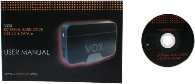 Alt view image 7 of 7 - VOX 250GB 7200 RPM 3.5" USB 2.0 / eSATA External Hard Drive Model EXSA-35C-250G5K