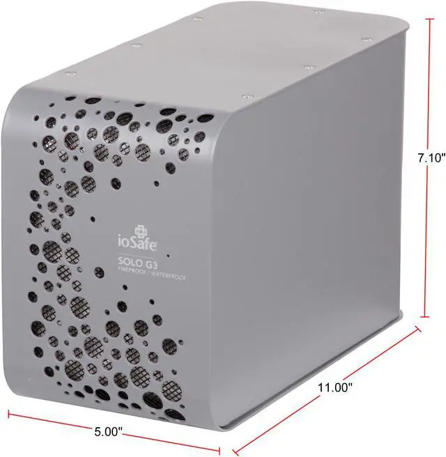 Alt view image 2 of 7 - ioSafe SOLO G3 2TB USB 3.0 3.5" External Hard Drive with Fireproof / Waterproof, 1 year DATA Recovery SVC SK2TB