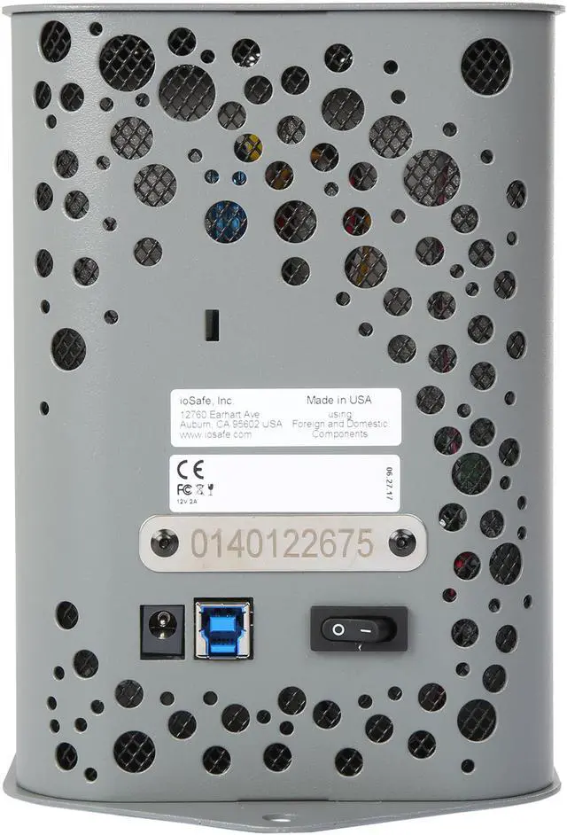 Alt view image 4 of 6 - ioSafe SOLO G3 4TB USB 3.0 3.5" External Hard Drive SK4TB Black