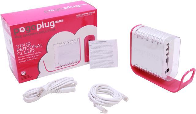 Alt view image 7 of 7 - Pogoplug POGOB01 Diskless System Media Sharing Device (Pink)