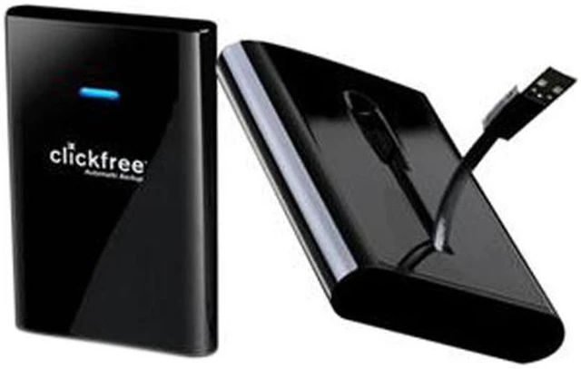 Clickfree Usb Clickfree 250GB USB 2.0 C2 Portable Backup Drive - Black 227B-1004-100 ...