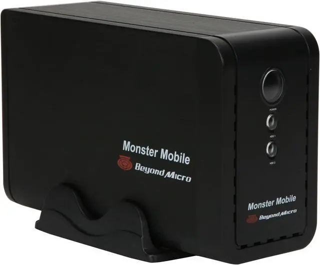 Alt view image 2 of 9 - Beyond Micro Monster Mobile 1TB USB 2.0 3.5" External Hard Drive BM1TMMU216M