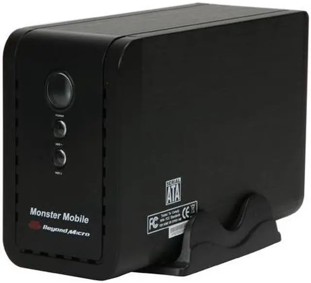 Alt view image 3 of 9 - Beyond Micro Monster Mobile 1TB USB 2.0 3.5" External Hard Drive BM1TMMU216M