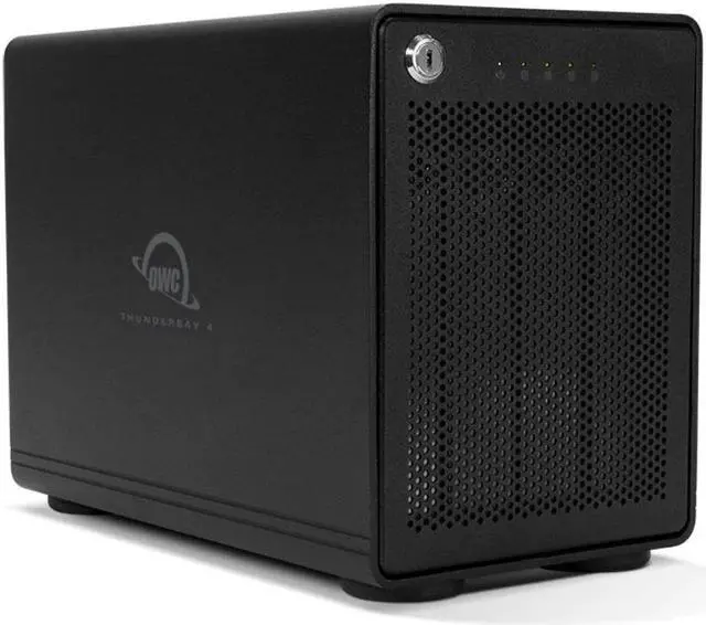 Main image of OWC 8TB Thunderbolt 3.5" 4-Drive HDD External Storage Solution OWCTB3SRT08.0S Black