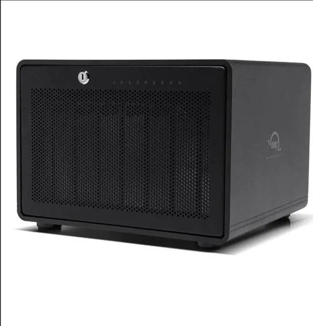 Main image of OWC 160TB Thunderbolt 3.5" Eight-Drive External Storage Solution with Enterprise Drives and SoftRAID XT OWCTB38SRE160 Black