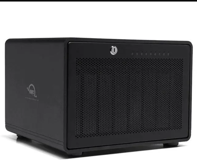 Alt view image 2 of 4 - OWC 160TB Thunderbolt 3.5" Eight-Drive External Storage Solution with Enterprise Drives and SoftRAID XT OWCTB38SRE160 Black