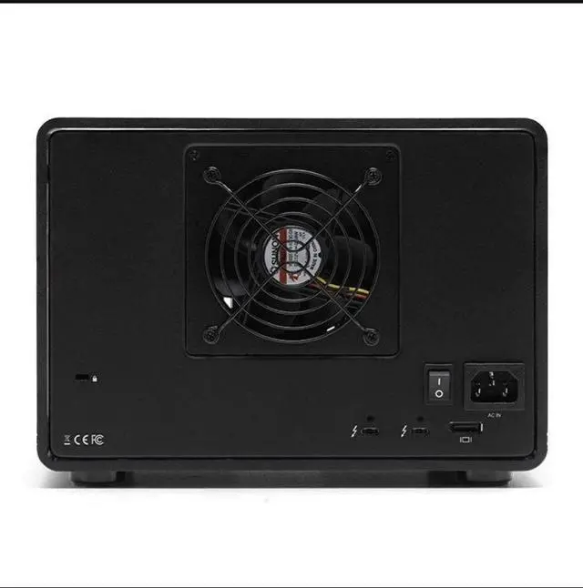 Alt view image 3 of 4 - OWC 160TB Thunderbolt 3.5" Eight-Drive External Storage Solution with Enterprise Drives and SoftRAID XT OWCTB38SRE160 Black