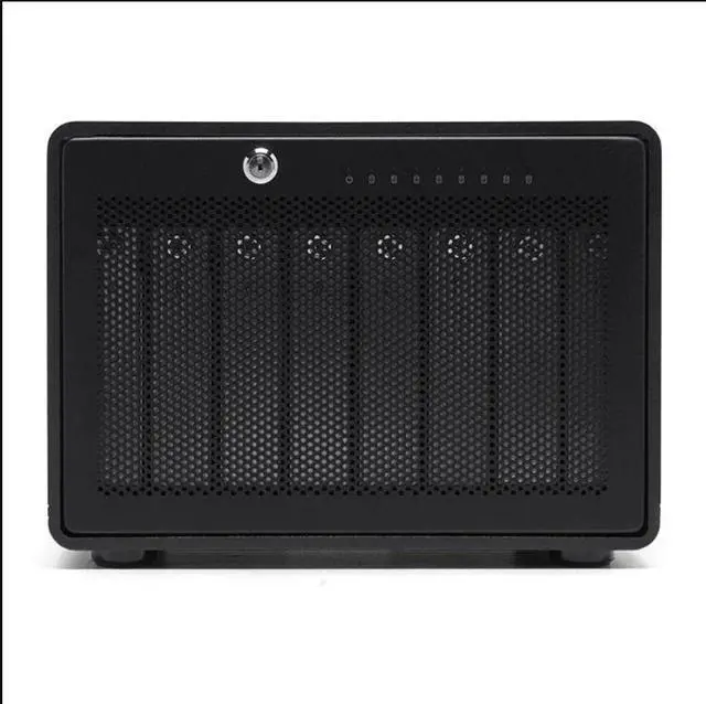 Alt view image 4 of 4 - OWC 160TB Thunderbolt 3.5" Eight-Drive External Storage Solution with Enterprise Drives and SoftRAID XT OWCTB38SRE160 Black