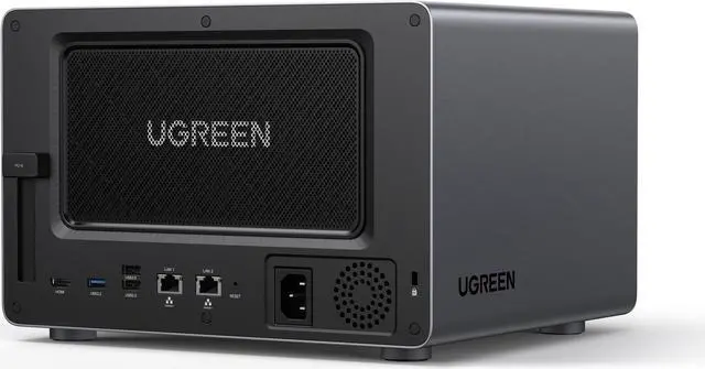 Alt view image 2 of 2 - UGREEN NASync DXP6800 Pro, 6-Bay Thunderbolt™ NAS with Inte® l 10-Core i5 CPU (Up to 4.40 GHz), 8GB DDR5, 4x M.2 PCIe Slots, 1x 2.5GbE, 1x 10GbE, 2 TBT4, SD Slot (Diskless)
