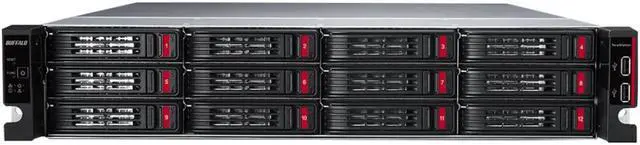 Alt view image 3 of 9 - BUFFALO TeraStation TS51220RH3204 4-Bay NAS 32TB (4x8TB) with Enterprise-Grade Hard Drives Included Rackmount Network Attached Storage