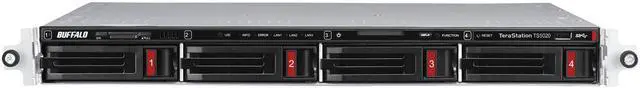 Alt view image 7 of 9 - BUFFALO TeraStation TS51220RH3204 4-Bay NAS 32TB (4x8TB) with Enterprise-Grade Hard Drives Included Rackmount Network Attached Storage