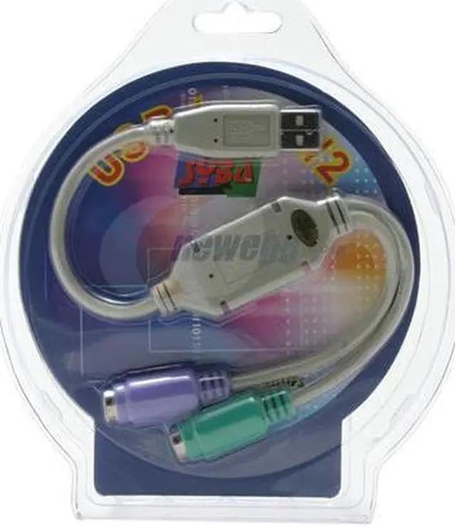Alt view image 3 of 3 - Syba SY-USB-PS2 USB to PS/2 (Keyboard & Mouse) Adapter