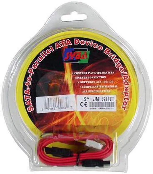 Alt view image 4 of 4 - SYBA SY-JM-SIDE SATA/IDE Adapter, Connect IDE Devices to SATA Port on Motherboard