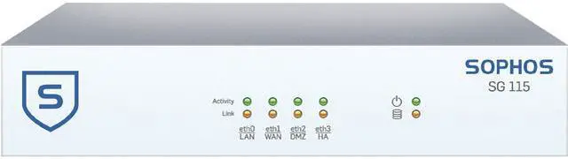 Main image of Sophos SB1B1CSUSK SG 115 Rev.2 Firewall with TotalProtect 24x7 1-year License