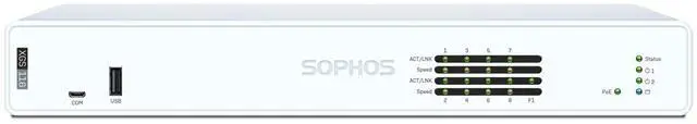 Main image of Sophos XGS 116 Network Security/Firewall Appliance 8 Port - 10/100/1000Base-T, 1000Base-X - Gigabit Ethernet - 7 x RJ-45 - 1 Total Expansion Slots - Desktop, Rack-mountable