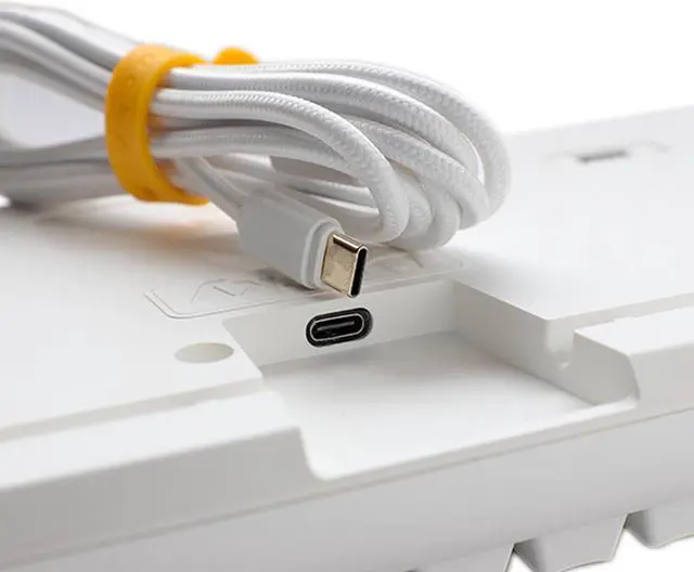 Alt view image 4 of 4 - Ducky ONE 3 - White - TKL Mechanical Keyboard - MX Silent Red