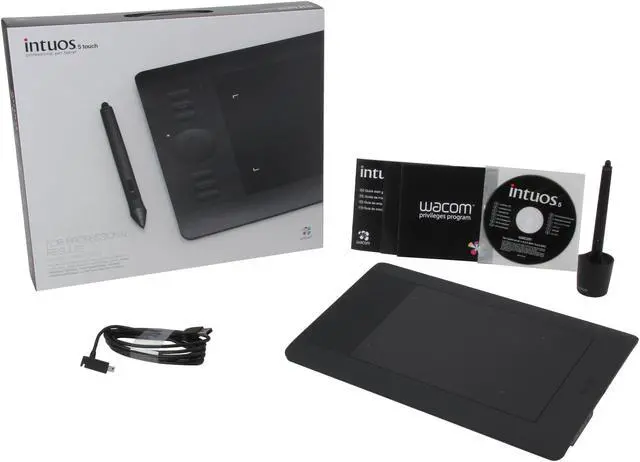 Alt view image 7 of 7 - WACOM Intuos5 Touch PTH450 Small Pen Tablet