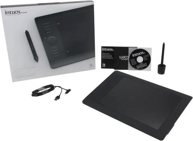 Alt view image 7 of 7 - WACOM Intuos5 Touch PTH650 Medium Pen Tablet