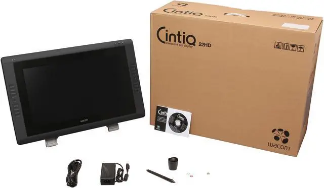 Alt view image 8 of 8 - Wacom Cintiq 22HD 21-Inch Pen Display Tablet, Black (DTK2200)