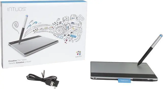 Alt view image 7 of 7 - Wacom Intuos CTL480 6" x 3.7" Active Area USB Pen and Tablet Small