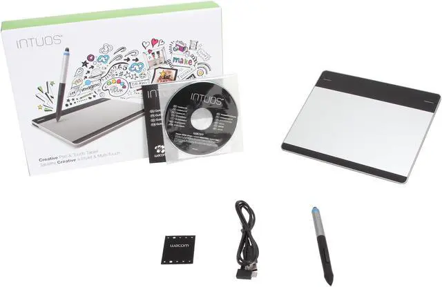Alt view image 11 of 11 - Wacom Intuos CTH480 6" x 3.7" Active Area USB Pen and Touch Small