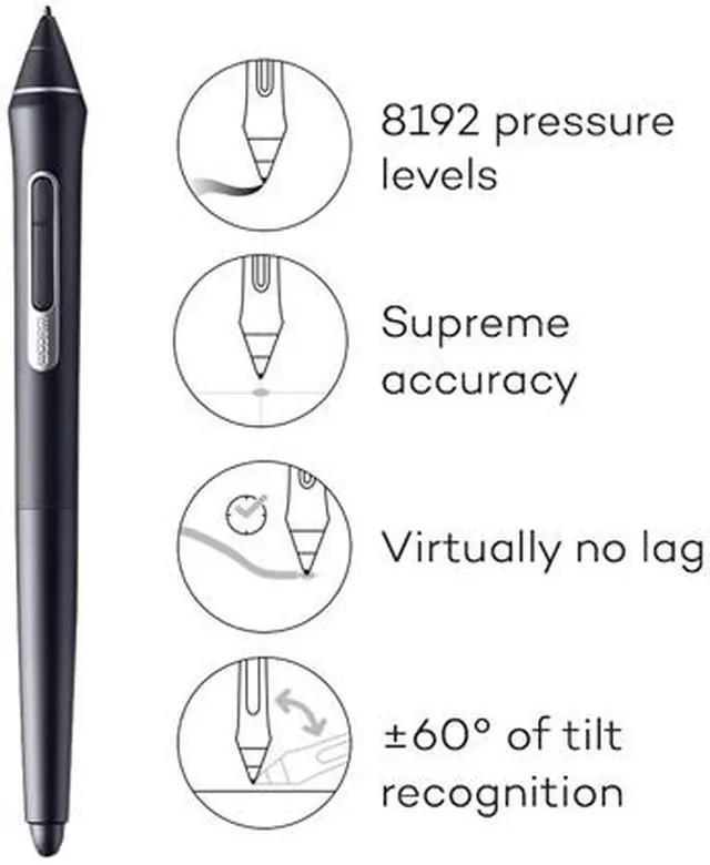 Alt view image 7 of 8 - Wacom Cintiq 16 Drawing Tablet with Full HD 15.4-Inch Display Screen, 8192 Pressure Sensitive Pro Pen 2 Tilt Recognition, Compatible with Mac OS Windows and All Pens
