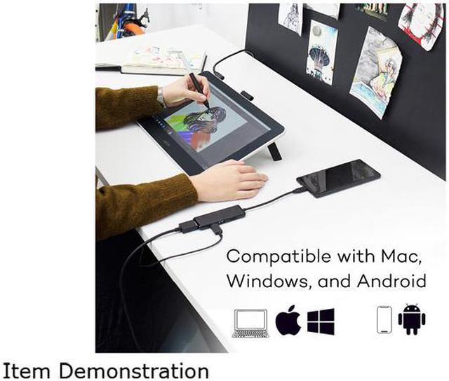 Alt view image 5 of 5 - Wacom One Digital Drawing Tablet with Screen, 13.3 inch Graphics Display for Art and Animation Beginners (DTC133W0A)