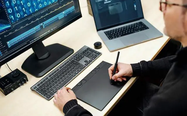 Alt view image 6 of 6 - Wacom Intuos Pro Wacom Intuos Pro Small 7.4 x 4.1 inch Active Area USB + Bluetooth Drawing Tablet