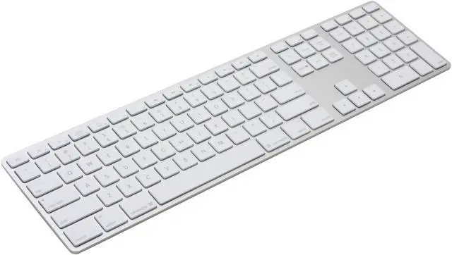 Main image of Apple MB110LL/A White USB Wired Slim Keyboard with Numeric Keypad
