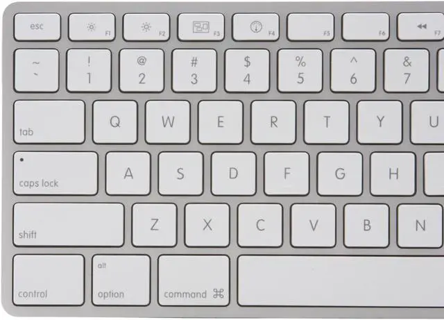 Alt view image 3 of 10 - Apple MB110LL/A White USB Wired Slim Keyboard with Numeric Keypad