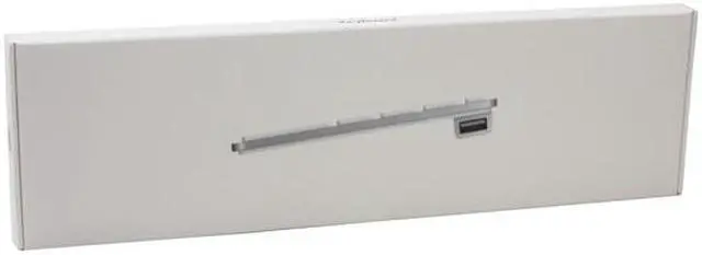 Alt view image 9 of 10 - Apple MB110LL/A White USB Wired Slim Keyboard with Numeric Keypad