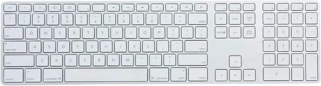 Alt view image 2 of 5 - Apple Keyboard with Numeric Keypad, USB - English, MB110LL/A
