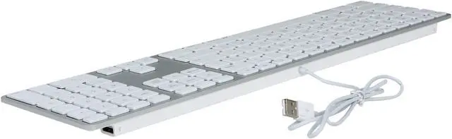 Alt view image 3 of 5 - Apple Keyboard with Numeric Keypad, USB - English, MB110LL/A