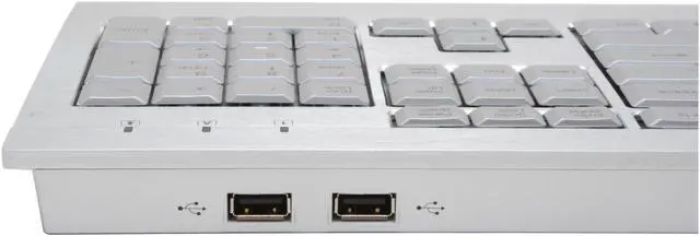 Alt view image 3 of 6 - ENERMAX Aurora Silver 104 Normal Keys USB Mini Keyboard