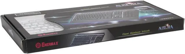 Alt view image 6 of 6 - ENERMAX Aurora Silver 104 Normal Keys USB Mini Keyboard